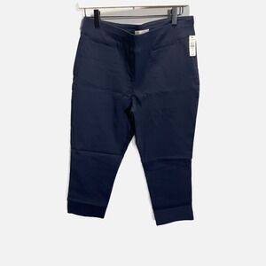 Talbots Navy Cropped Ankle Pants